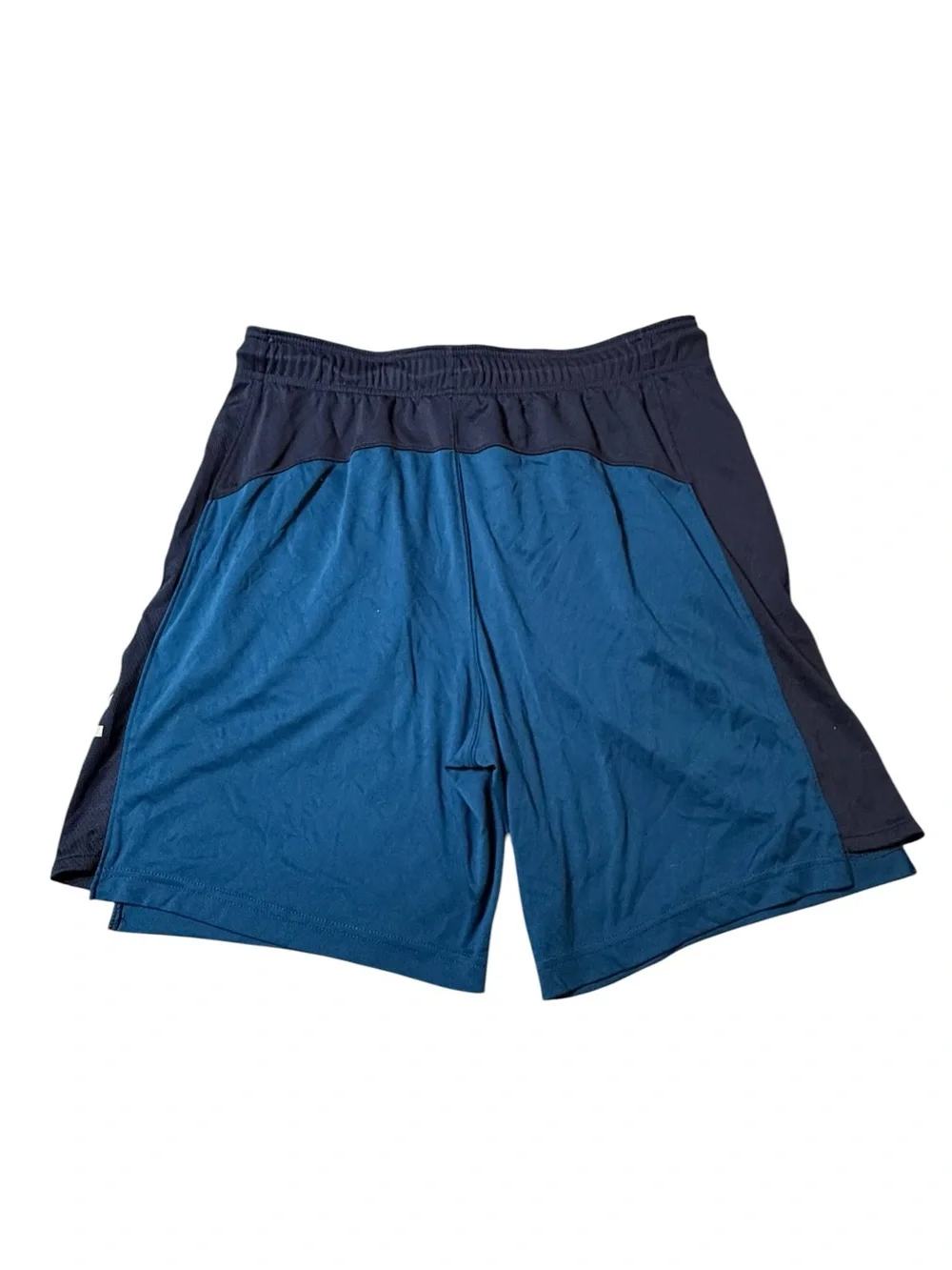 Reebok Mens XL Blue Athletic Shorts Mesh Side Panel Gym Basketball Running